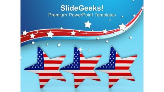 Celebration Of American Independence PowerPoint Templates Ppt Backgrounds For Slides 0813