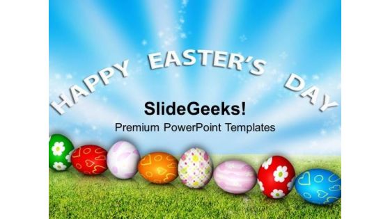 Celebration Of Jesus Return Happy Easter Day PowerPoint Templates Ppt Backgrounds For Slides 0313