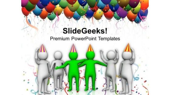Celebration On Success Of Business Team PowerPoint Templates Ppt Backgrounds For Slides 0813