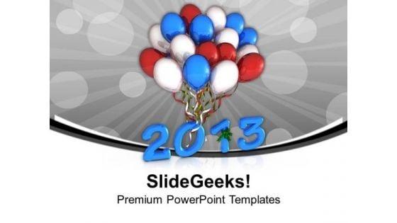 Celebration Theme With Balloons PowerPoint Templates Ppt Backgrounds For Slides 0413