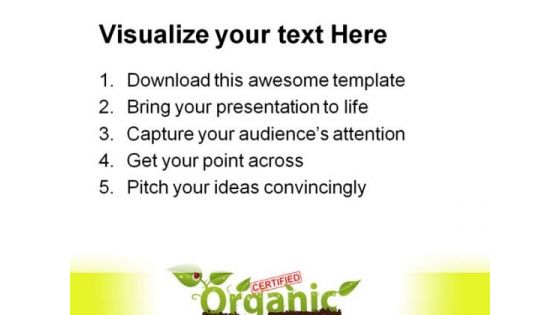 Certified Organic Nature PowerPoint Themes And PowerPoint Slides 0711
