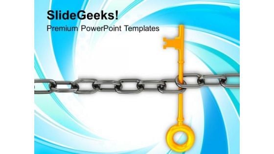 Chain And Key Teamwork Concept PowerPoint Templates Ppt Backgrounds For Slides 0113 Chain And Key Teamwork Concept PowerPoint Templates Ppt Backgrounds For Slides 0113