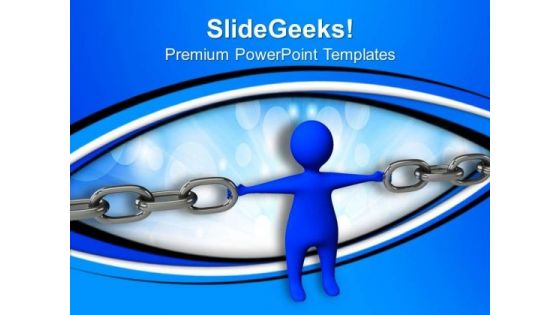Chain And Person Security PowerPoint Templates And PowerPoint Themes 0612 Chain And Person Security PowerPoint Templates And PowerPoint Themes 0612