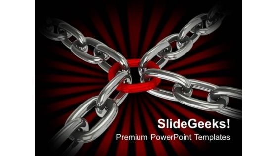 Chain Cross Security Leadreship PowerPoint Templates And PowerPoint Themes 1012
