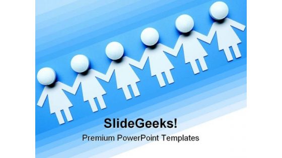 Chain Of Paper Team Global PowerPoint Themes And PowerPoint Slides 0511