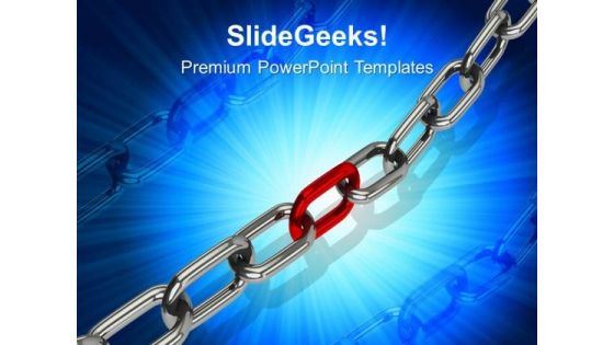 Chain Teamwork Symbol PowerPoint Templates And PowerPoint Themes 0812