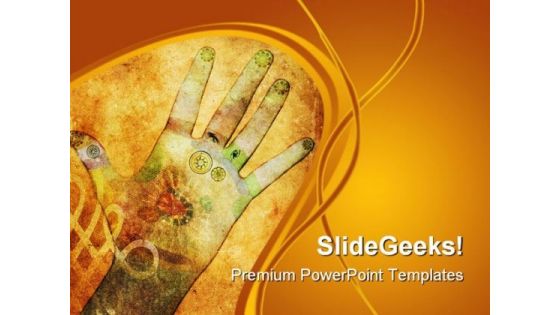 Chakra Hands Health PowerPoint Templates And PowerPoint Backgrounds 0711