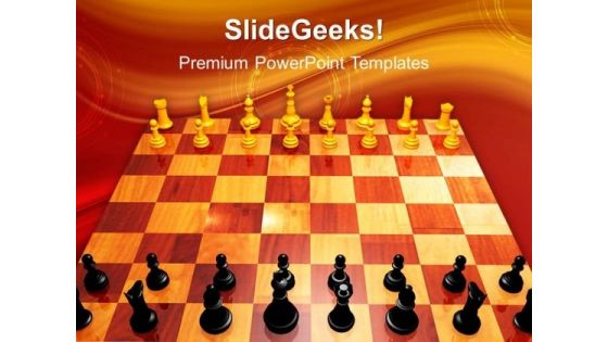 Challenge Chess Game PowerPoint Templates And PowerPoint Themes 1012