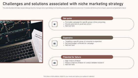 Challenges And Solutions Associated With Niche Marketing Strategy Slides Pdf