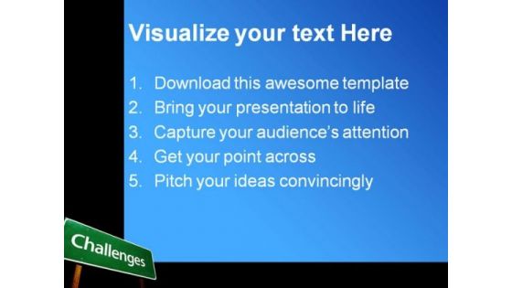 Challenges Business PowerPoint Themes And PowerPoint Slides 0711
