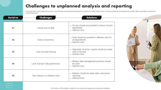 Challenges To Unplanned Analysis And Reporting Pictures Pdf