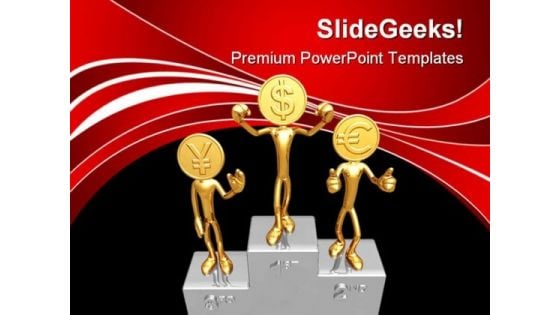 Champions Podium Success PowerPoint Templates And PowerPoint Backgrounds 0611