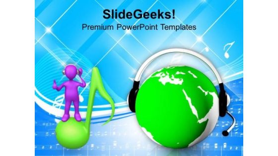 Change In Music World PowerPoint Templates Ppt Backgrounds For Slides 0413