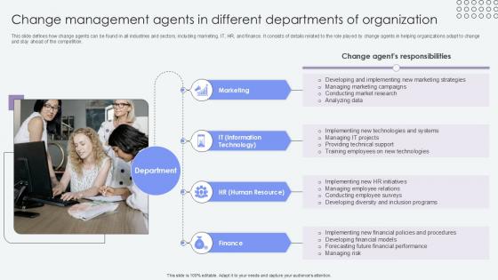 Change Management Agents In Different Agents Of Change Pioneers PPT Slide CM SS V Change Management Agents In Different Agents Of Change Pioneers PPT Slide CM SS V