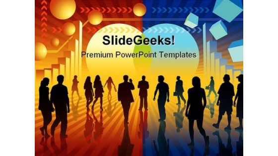 Changing World Business PowerPoint Template 0810