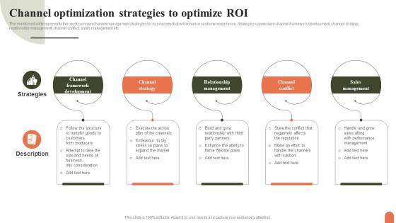 Channel Optimization Strategies To Optimize ROI Professional Pdf Channel Optimization Strategies To Optimize ROI Professional Pdf
