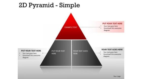 Chart 2d Pyramid Simple PowerPoint Slides And Ppt Diagram Templates