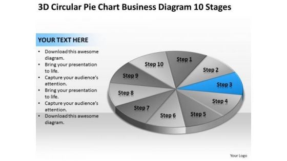 Chart Business Diagram 10 Stages Ppt Non Profit Plan Template PowerPoint Slides