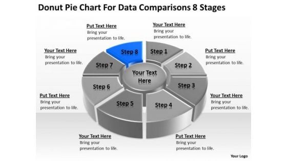 Chart For Data Comparisons 8 Stages Ppt Sample Business Plan Restaurant PowerPoint Templates