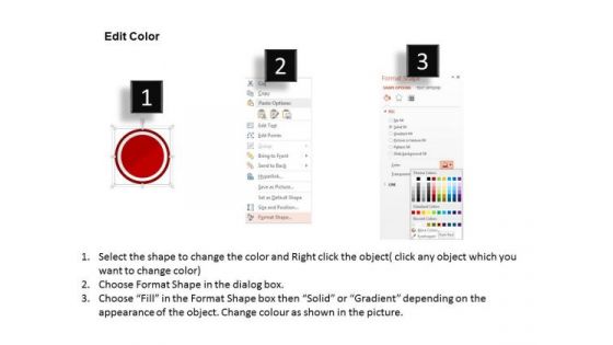 Chart Of Seven Circles With Icons PowerPoint Template