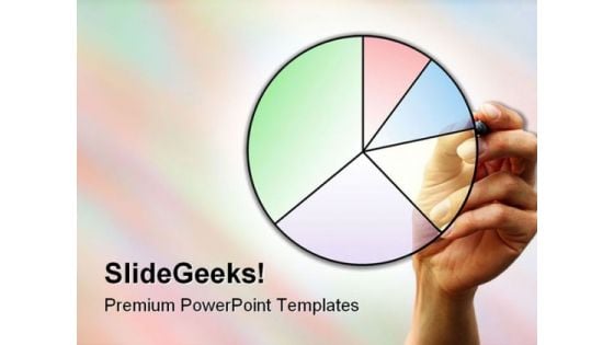 Chart Pie Business PowerPoint Background And Template 1210