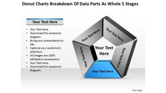 Charts Breakdown Of Data Parts As Whole 5 Stages Personal Business Plan PowerPoint Slides