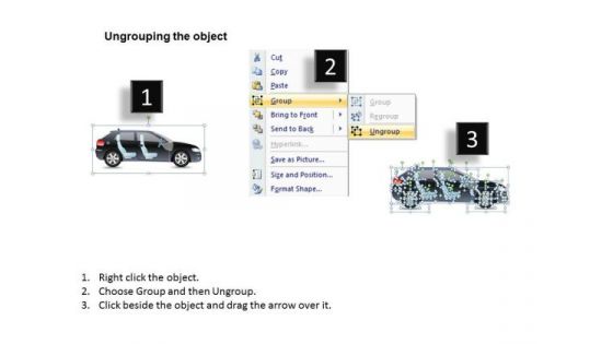 Chassis 2 Door Gray Car Side PowerPoint Slides And Ppt Diagram Templates