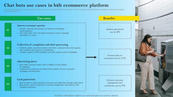 Chat Bots Use Cases In B2B Ecommerce Platform B2B Digital Commerce Sample Pdf