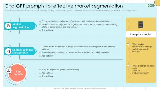 Chat GPT Prompts For Market ChatGPT Prompts For Effective Market ChatGPT SS V