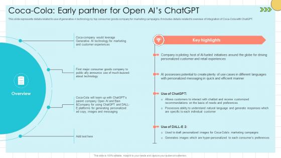 Chat GPT Prompts For Market Coca Cola Early Partner For Open Ais ChatGPT SS V Chat GPT Prompts For Market Coca Cola Early Partner For Open Ais ChatGPT SS V