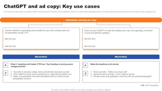 Chatgpt And Ad Copy Key Use Cases Ppt Infographics Format Ideas PDF Chatgpt And Ad Copy Key Use Cases Ppt Infographics Format Ideas PDF