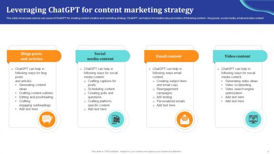 ChatGpt Comprehensive Guide Leveraging ChatGpt For Content Marketing Ppt Sample ChatGpt SS V ChatGpt Comprehensive Guide Leveraging ChatGpt For Content Marketing Ppt Sample ChatGpt SS V