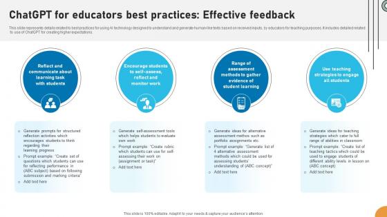 ChatGPT For Educators Best Practices Effective Applications Of ChatGPT In Education ChatGPT SS V ChatGPT For Educators Best Practices Effective Applications Of ChatGPT In Education ChatGPT SS V