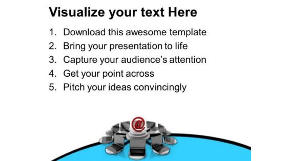 Chating And Emails Through Online Technology PowerPoint Templates Ppt Backgrounds For Slides 0713