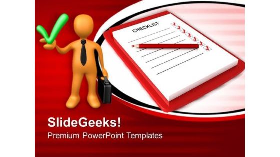 Check List Business PowerPoint Templates And PowerPoint Themes 0712