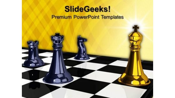 Check Mate Chess Game PowerPoint Templates And PowerPoint Themes 1012