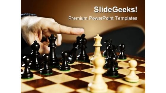 Check Mate In Chess Game PowerPoint Templates And PowerPoint Backgrounds 0211