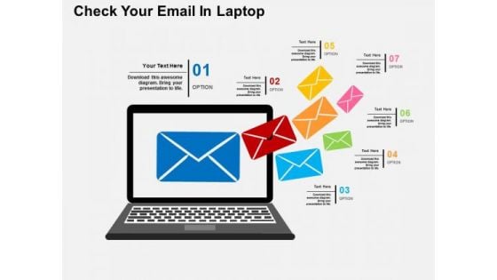 Check Your Email In Laptop PowerPoint Template