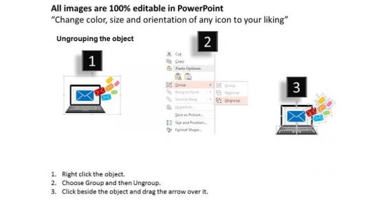 Check Your Email In Laptop PowerPoint Template