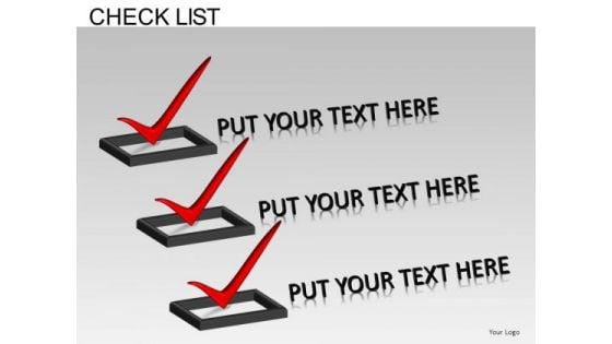 Checkboxes PowerPoint Templates