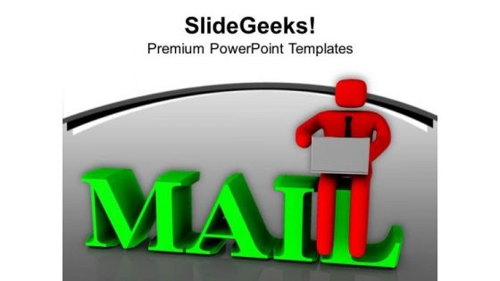Checking Mail Is Important Task PowerPoint Templates Ppt Backgrounds For Slides 0613