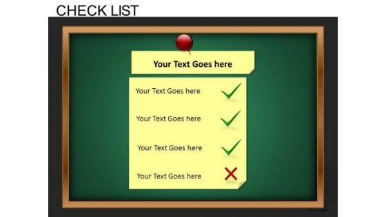 Checklist Diagram PowerPoint