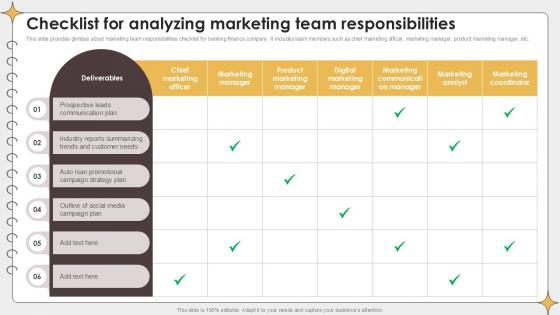 Checklist For Analyzing Marketing Planning Outreach Campaigns PPT Sample