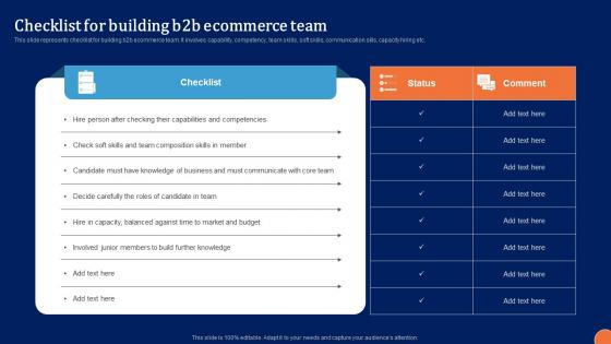 Checklist For Building B2B Digital Platform Administration For B2B Ecommerce Infographics Pdf