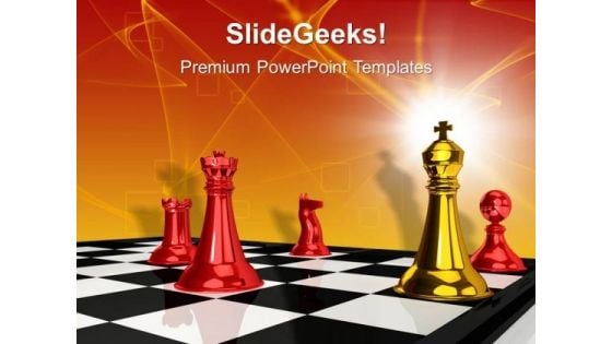 Checkmate Game Leadership PowerPoint Templates And PowerPoint Themes 1012