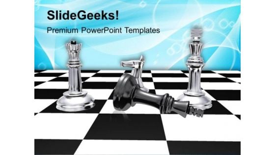 Checkmate Game Over Business PowerPoint Templates And PowerPoint Themes 1112