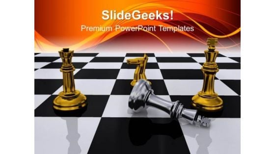 Checkmate Game Over Leadership PowerPoint Templates And PowerPoint Themes 1012