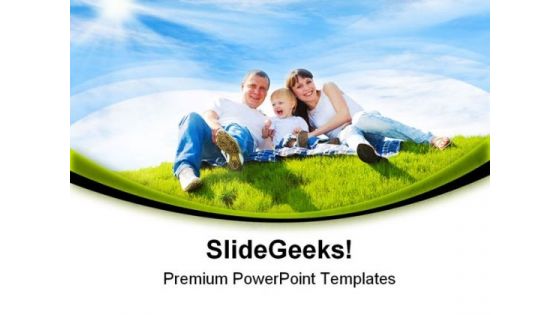 Cheerful Family Holidays PowerPoint Templates And PowerPoint Backgrounds 0511