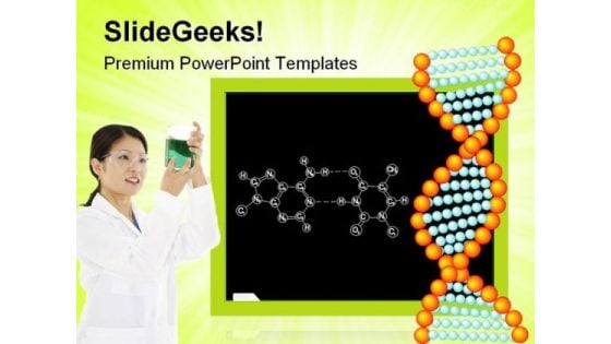 Chemical Formulas Medical PowerPoint Themes And PowerPoint Slides 0811