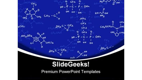 Chemical Formulas Science PowerPoint Templates And PowerPoint Backgrounds 0811